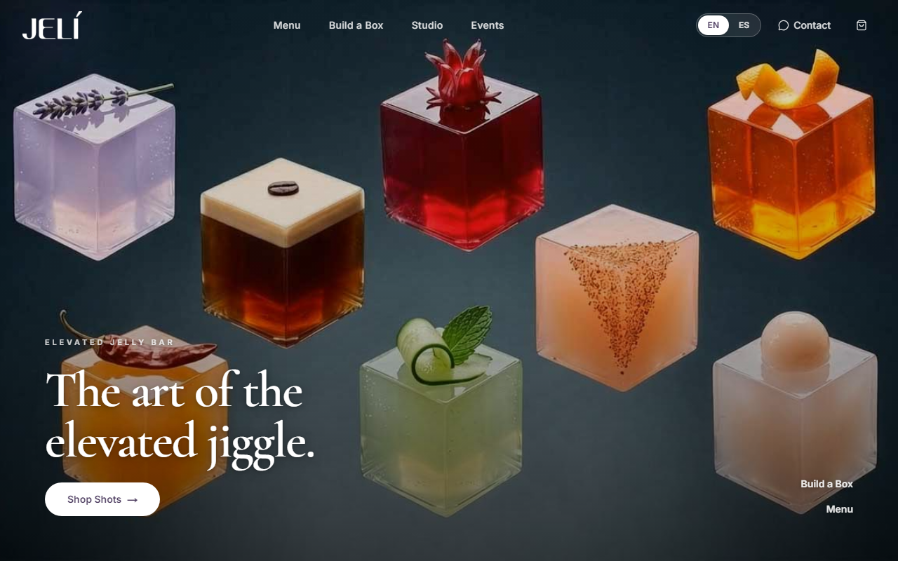 Jeli website built by Brand Bongo